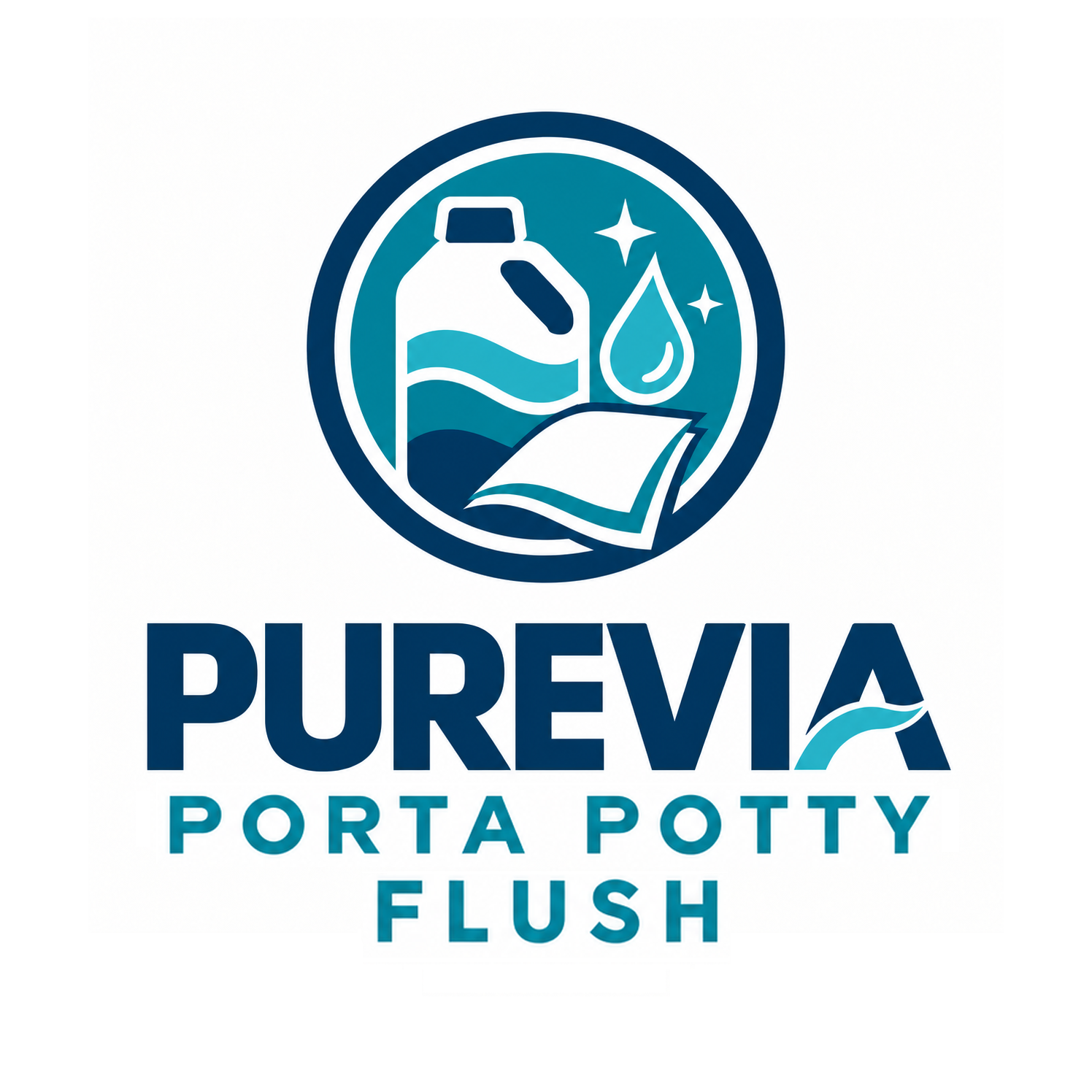 Purevia Porta Potty Flush logo
